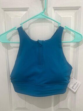 Lululemon Energy High-Neck Longline Bra Zip - Size 8